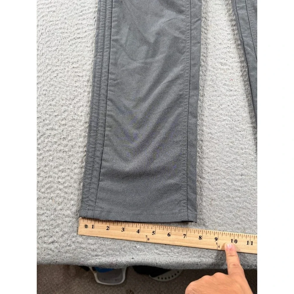 Kuhl Trekr Pants Womens 8 Gray Logo Nylon Mid Rise Straight Leg Hiking Camping